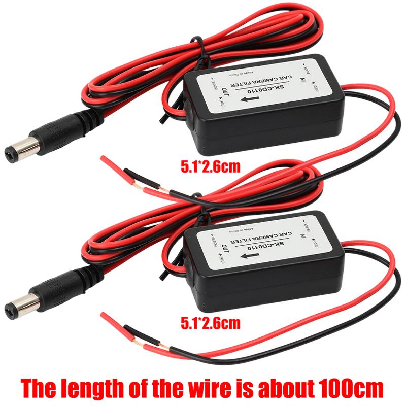 12V DC Car Rear View Rectifier Screen Interference Capacitor Filter Connector Car Camera Relay Regulator for Backup Car Camera