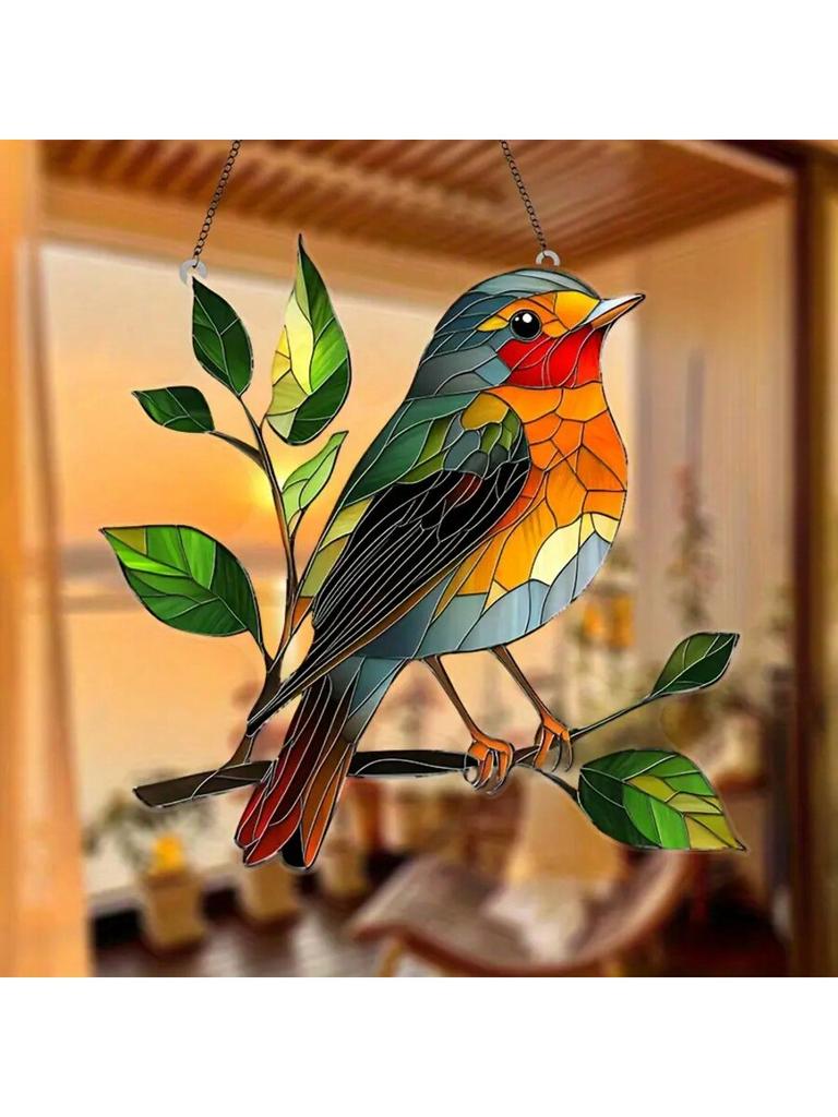 Enchanting Cardinals Light Catcher, Gift for Animal Enthusiasts, housewarming Party Decoration, Garden Office Home Decor