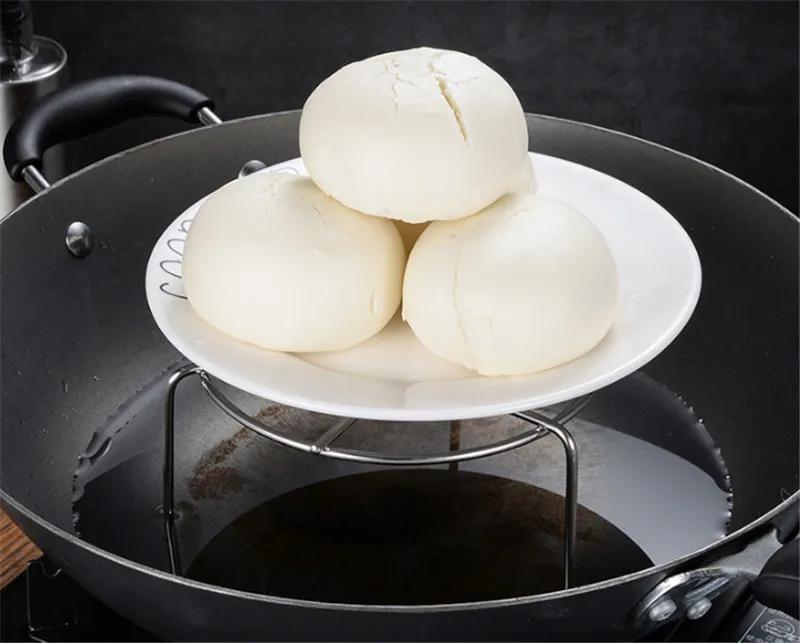 Stainless Steel Steamer Rack Multi-Purpose Steam Tray Stock Pot Steaming Tray Stand Kitchen Cookware rice cooker steaming rack
