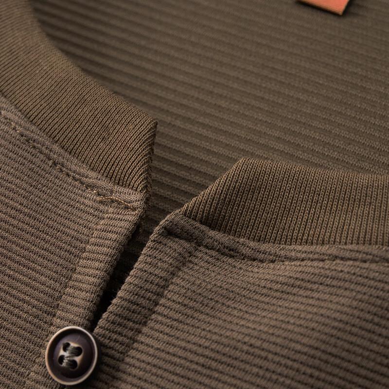 Men's Plus Size Short Sleeve Henley T-Shirt