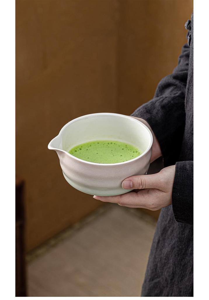 Japanese Ceramic Matcha Bowl & Bamboo Whisk Tea Set - Song Dynasty Tea Ceremony Gift Box