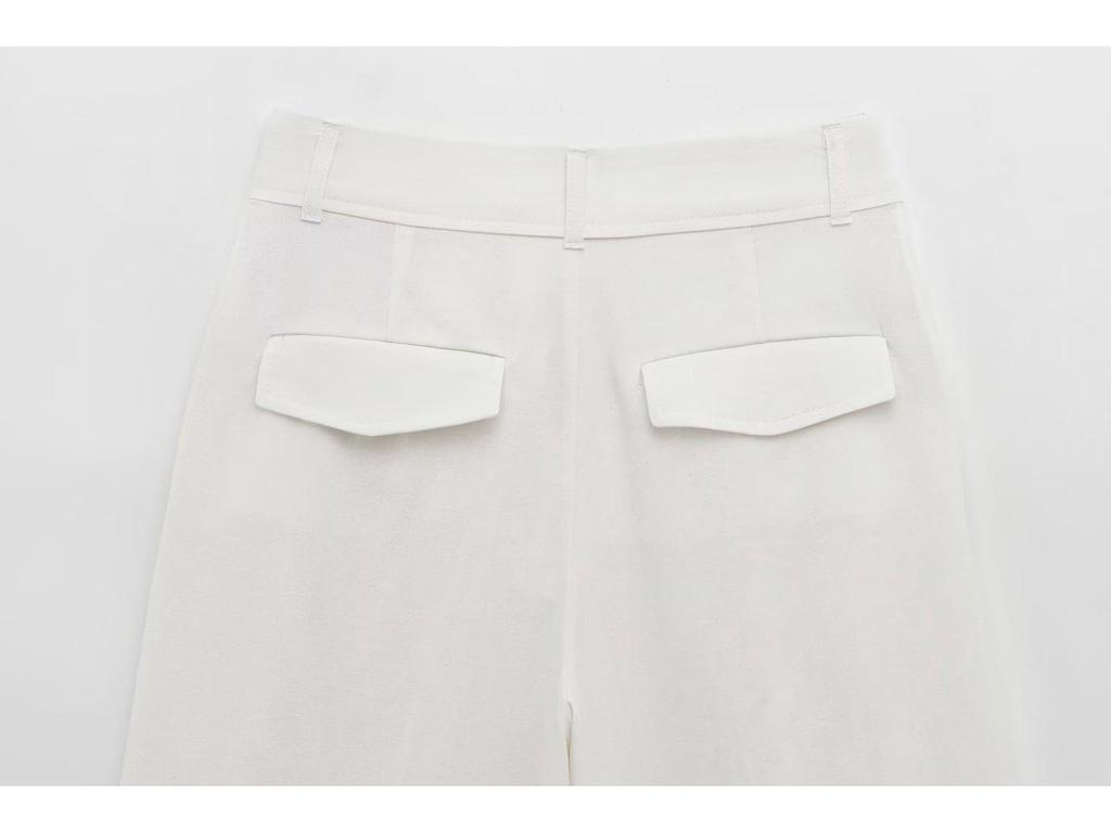 2025 Spring Women's European & American Pleated Strapless Top with Casual Long Pants