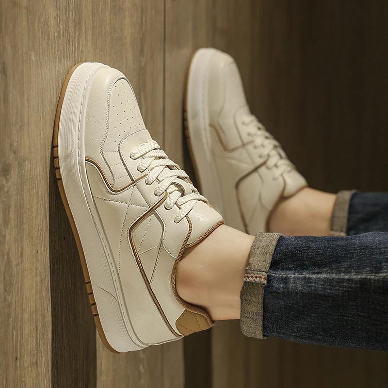 Модные классические мужские туфли из натуральной кожи — фото 4