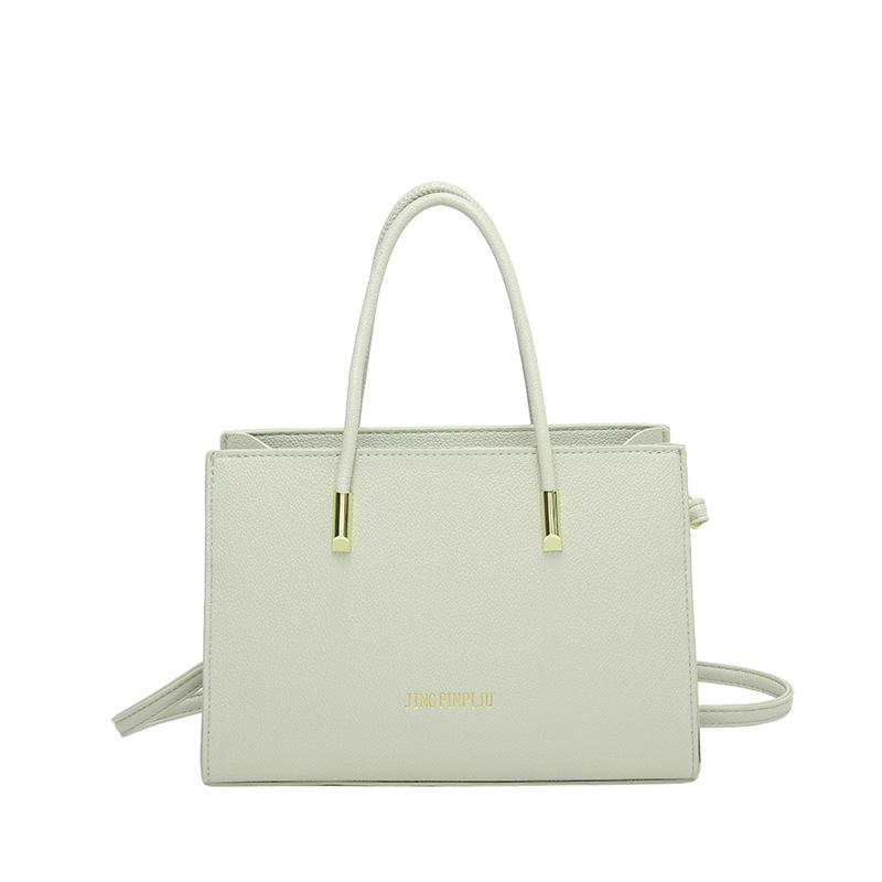 

Портативна сумка-тоут Нова сумка 2024 р. Модна модна темпераментна сумка через плече Жіноча велика місткість Проста сумка для приміських поїздок зелений