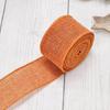 4 cm breites farbiges Imitationshanf-Band mit Drahtkante für DIY-Weihnachtsdekorationen