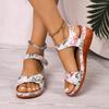 Mode Sommer Damen Plateau Sandalen Lässige Sommer 2025 Sandalen Niedrige Absätze Bequeme Keile Schuhe Damen Sandalias De Mujer