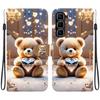 Handmade PU Leather Flip Case for Infinix Hot 50 Pro+ 4G (X6880) Anti-Slip Shockproof Cover with Wrist Strap & Heart/Rose Cat Designs