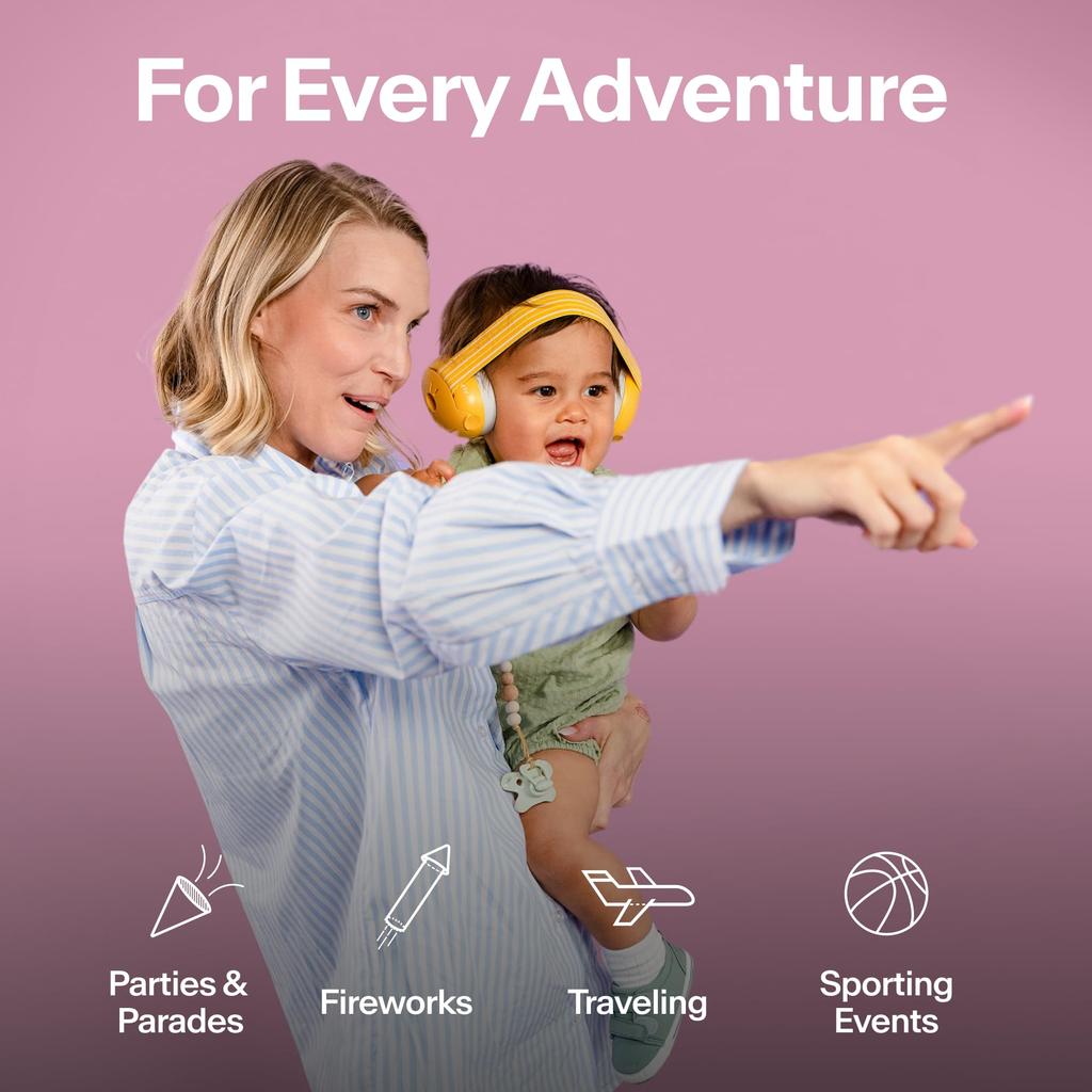 ALPINE HEARING PROTECTION MUFFY BABY CLASSIC PIK Earmuffs with and Noise Reduction for Pink (Alpine) Headband, Soundproofing, Babies,