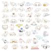 Cinnamoroll Cartoon Sticker Set: 50 Sheets for Notebooks, Laptops, Cups, Luggage, and Phones.