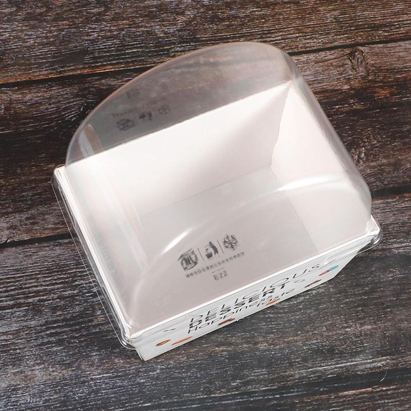 10Pcs Sandwich Burger Wrapping Packaging Box Toast Bread Oilproof Holder With Lid Take Out Box Pastry Tray Bakery Party Gift