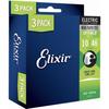 Elixir Optiweb 16552 - Pack De 3 Jeux De Cordes Guitare Électrique 10-46