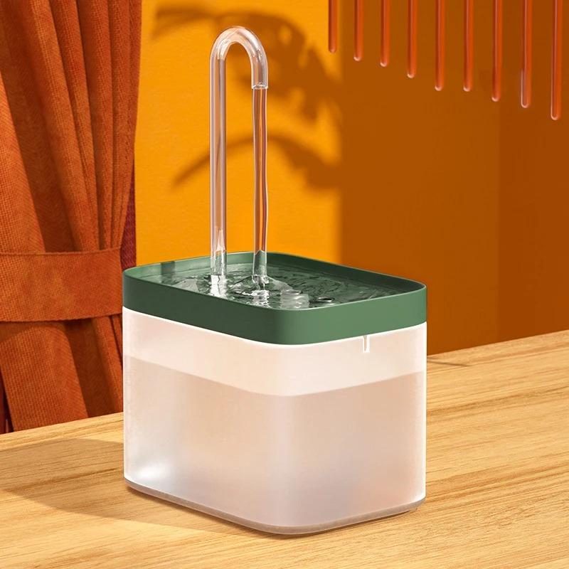 

1500ml Automatic Pet Water Fountain Transparent USB Power Cat Water Dispenser for Indoor Dog and Cat Water Feeding Supplies 220V EU Plug