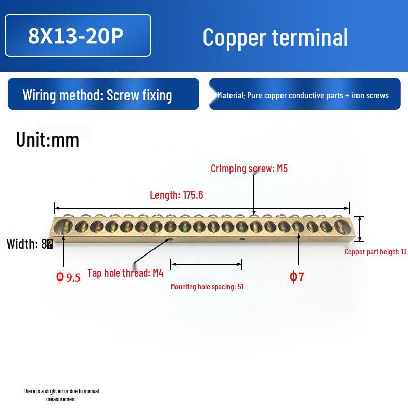 PZ30 Copper Terminal Blocks with Screws