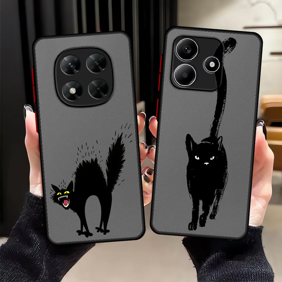 Case for Xiaomi Redmi Note 14 10 11 13C 12 9S 13 Pro Plus A4 14C Funda Back Phone Cover Lrritable Cat