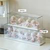 Acrylic Doll Collectible Display Case Transparent Toy Storage Box Stackable Dustproof Rack