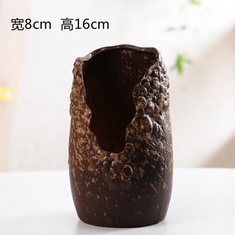 Vaso in ceramica personalità creativa vaso per fiori succulenti poroso grande capacità cambio colore graduale ornamento da esterno giardino cinese