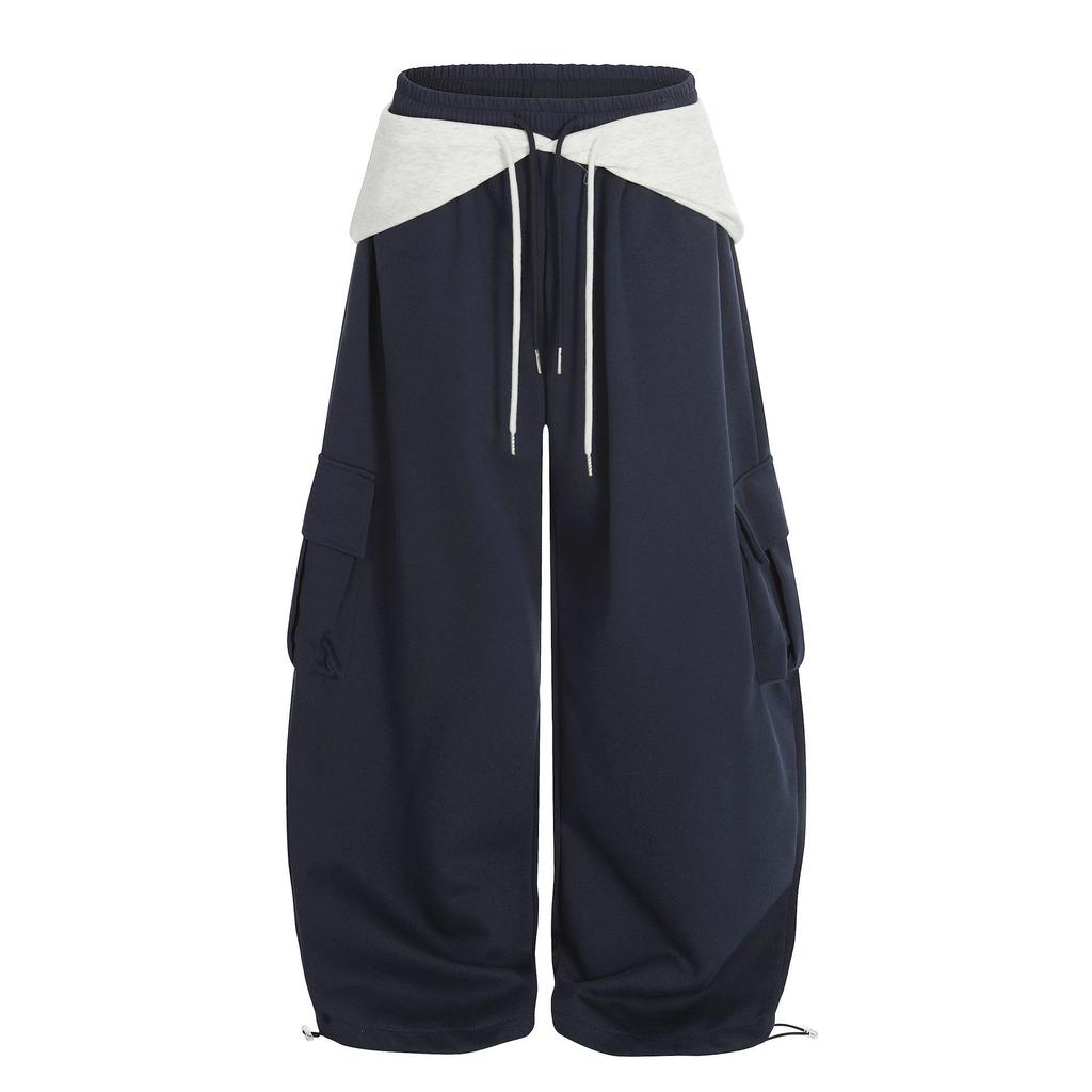 Retro Wide-Leg Hip Hop Work Pants