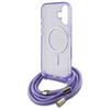 Guess Guhmp16Shctsgnsu Iphone 16 6.1    Fioletowy/Purple Hardcase Crossbody Cord Script Magsafe