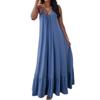 2026 Elegant Sexy Sleeveless Spaghetti Strap Solid Color Dress