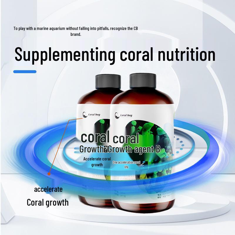CB Liquid Coral Food: Boosts Immunity, Amino Acids & Proteins for Growth & Color Enhancement.