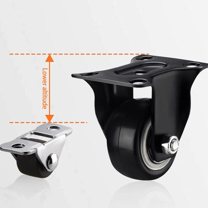 4 Stück Mini-Möbelrollen Einfach zu installieren Gummi-Rad Bodenschutz für einfache Bewegung von kleinen Möbeln