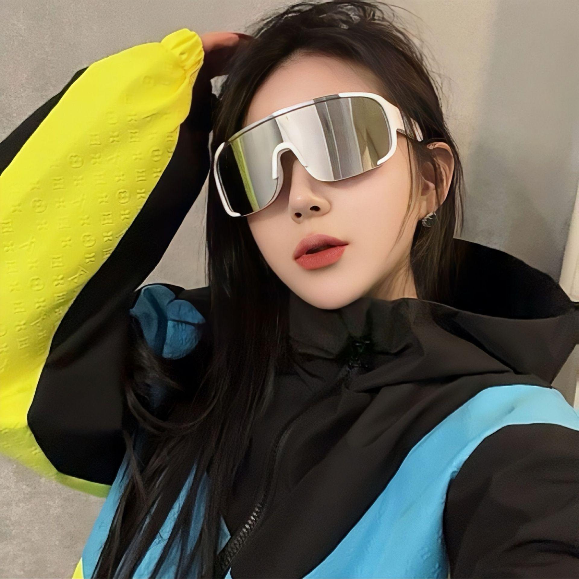 

Outdoor sports cycling silver glasses sunglasses