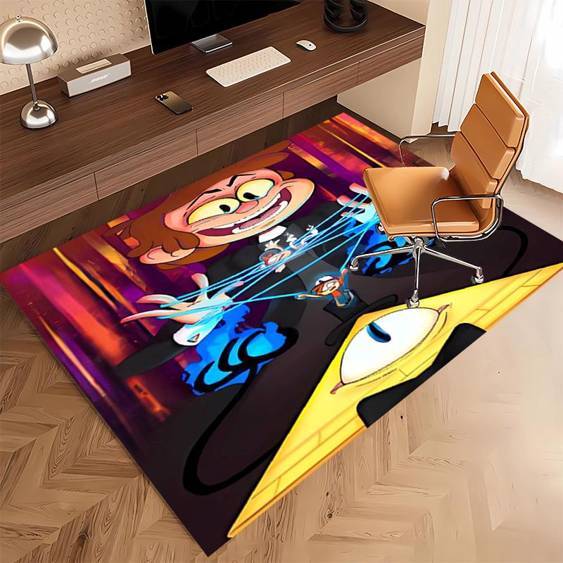 1pc Gravity Falls1 Print Area Rug - Soft, Washable Non-Slip Indoor Mat, Living Room, Home Office Decorative Rug,Office Decorative