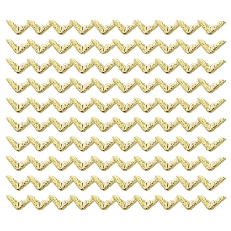 100 ks rohů pro album Starožitné chrániče rohů alba Pro svatební fotoalba Deníky Scrapbooky