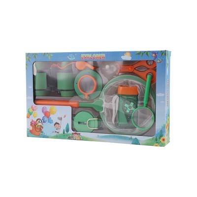 Kids Outdoor Adventure Exploration Equipment Set Binoculars Magnifying Glass Catching Insects