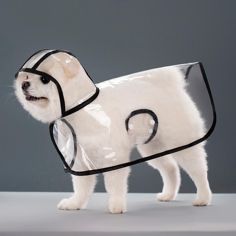 Welpen-Regenmantel Wasserdicht Haustier-Regen Klein Mittel Hunde Katzen Overall Chihuahua Teddy Mit Kapuze Mops Regenponcho Regenbekleidung GYY01