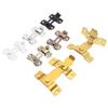 No-Drill Sliding Door Lock Bolt Anti-theft Clasp for Bathroom and Room Doors