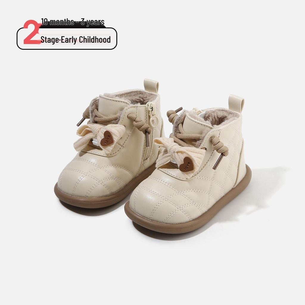 2025 Winter Rutschfeste Weichsohlen Schneestiefel für Kinder - Mit Baumwollvelours für Jungen & Mädchen