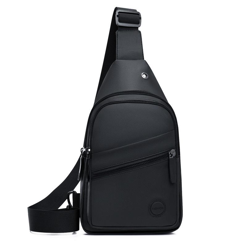 New men's shoulder bag anti-splashing multi-layer leisure sports chest bag cycling and running multi-purpose messenger bag
