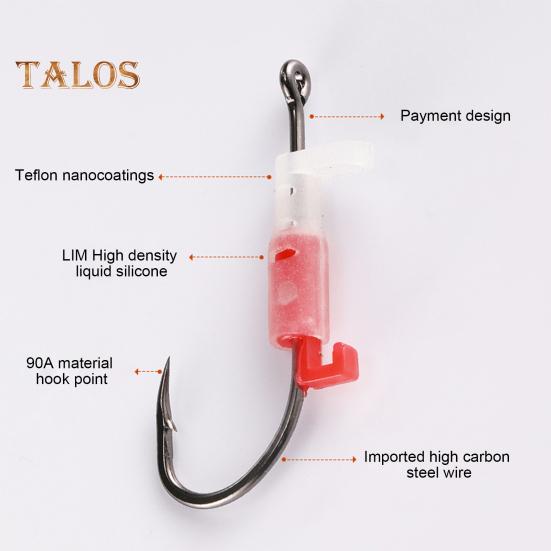 3/5/10/15/20Pcs Luminous Live Shrimp Fixing Hook Heavy Duty Glow-in-the-dark Barbed Fishhook Freshwater Saltwater Catfish Bass Fishing Hook Fishing