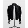Vintage Retro Suede Stand Collar Buckle Men's Loose Jacket