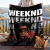 Warm Flannel Throw Blanket,The Weeknd Lightweight Cozy Blanket For Bed Sofa And Daily Use