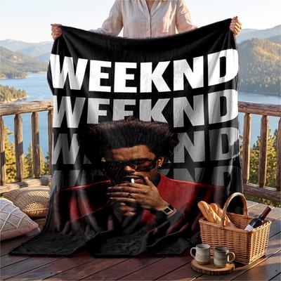 Warm Flannel Throw Blanket,The Weeknd Lightweight Cozy Blanket For Bed Sofa And Daily Use