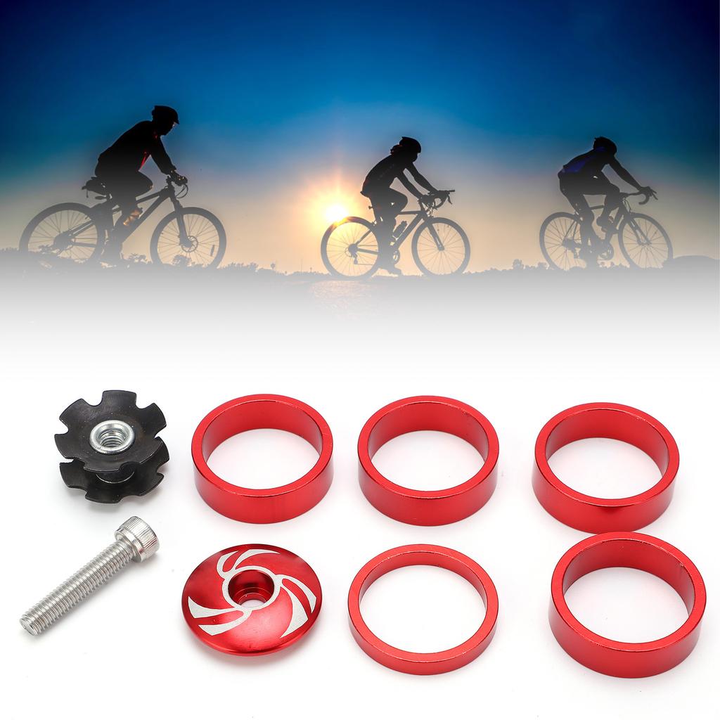 Fahrrad Steuersatz Gabel Oberteil und Ahead-Kralle mit Aluminium-Schraubensatz für Fixed Gear 5410T Set