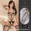 Clothes Light and Sexy Hollow Perspective Open Three-point Onesie Hot Uniform Temptation Passion Women A35