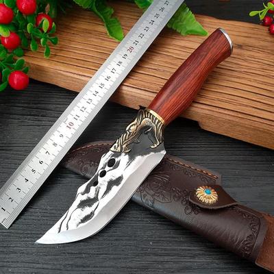 Handmade Steel Kitchen Chef Knives Slaughter Slicing Utility Knife Outdoor Boning Knife Cutter