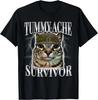 Tummy Ache Survivor Shirt Funny Meme Shirt Funny Cat Humor Unisex T-Shirt