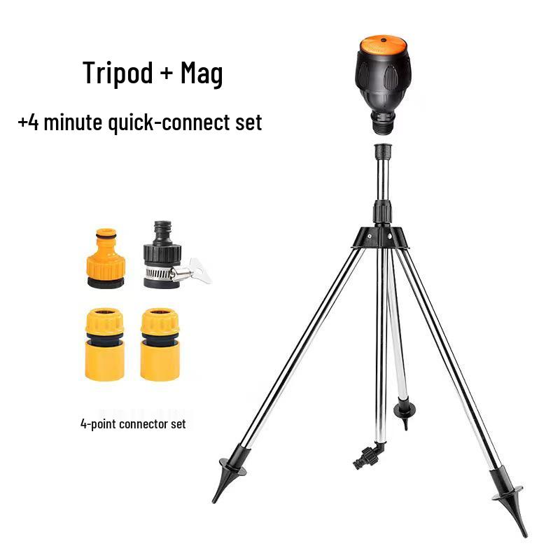 Automatic 360° Rotating Garden Sprinkler: Efficiently Irrigates Lawns and Gardens with a Durable Spray Nozzle.