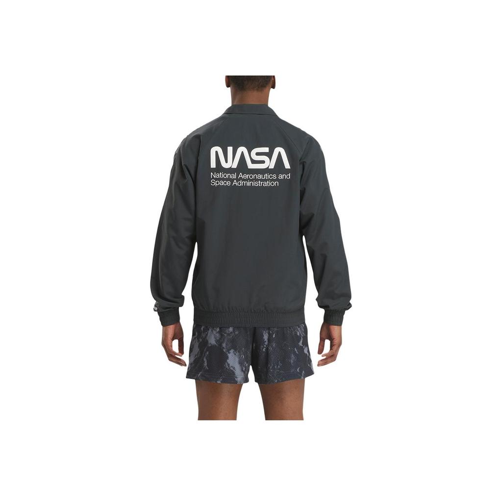 Reebok X NASA Collaboration Sports Casual Comfortable Stand Collar Jacket Unisex Jacket Gray 100207593