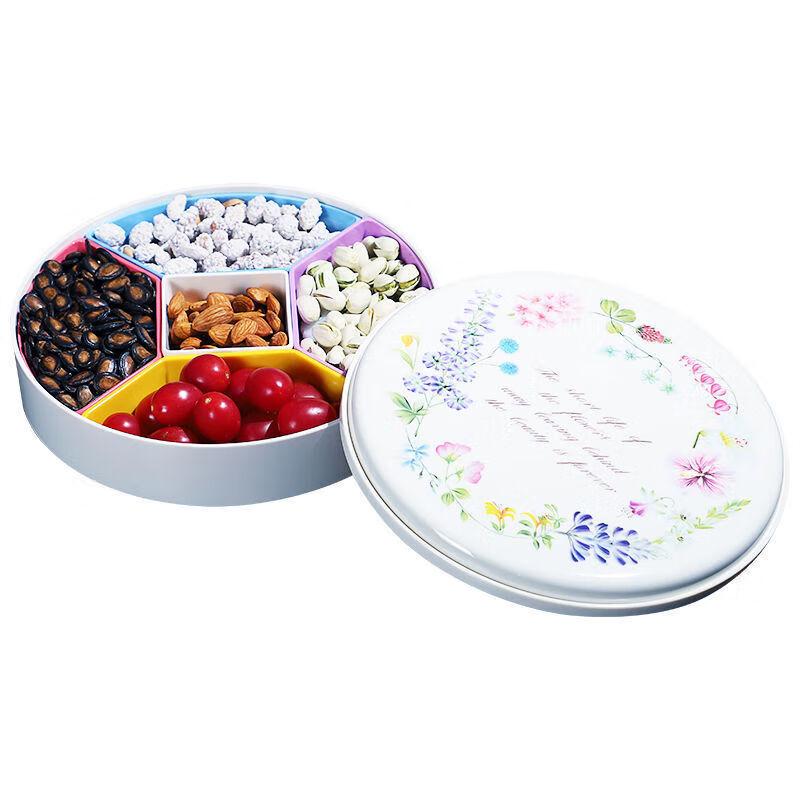 Wuhe European Style Round Plastic Candy & Snack Box with Lid