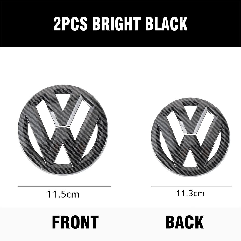 UDXKW1 For VW GOLF 5 GOLF 4 New bright/matt black Car Front Grill/Rear label logo Trunk Emblem Lid Covers Sticker Replace Accessories