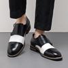Spring New Large Size 48 Retro British Leather Shoes Personalized Buckle Dress Men's Business Casual Shoes Monk Shoes