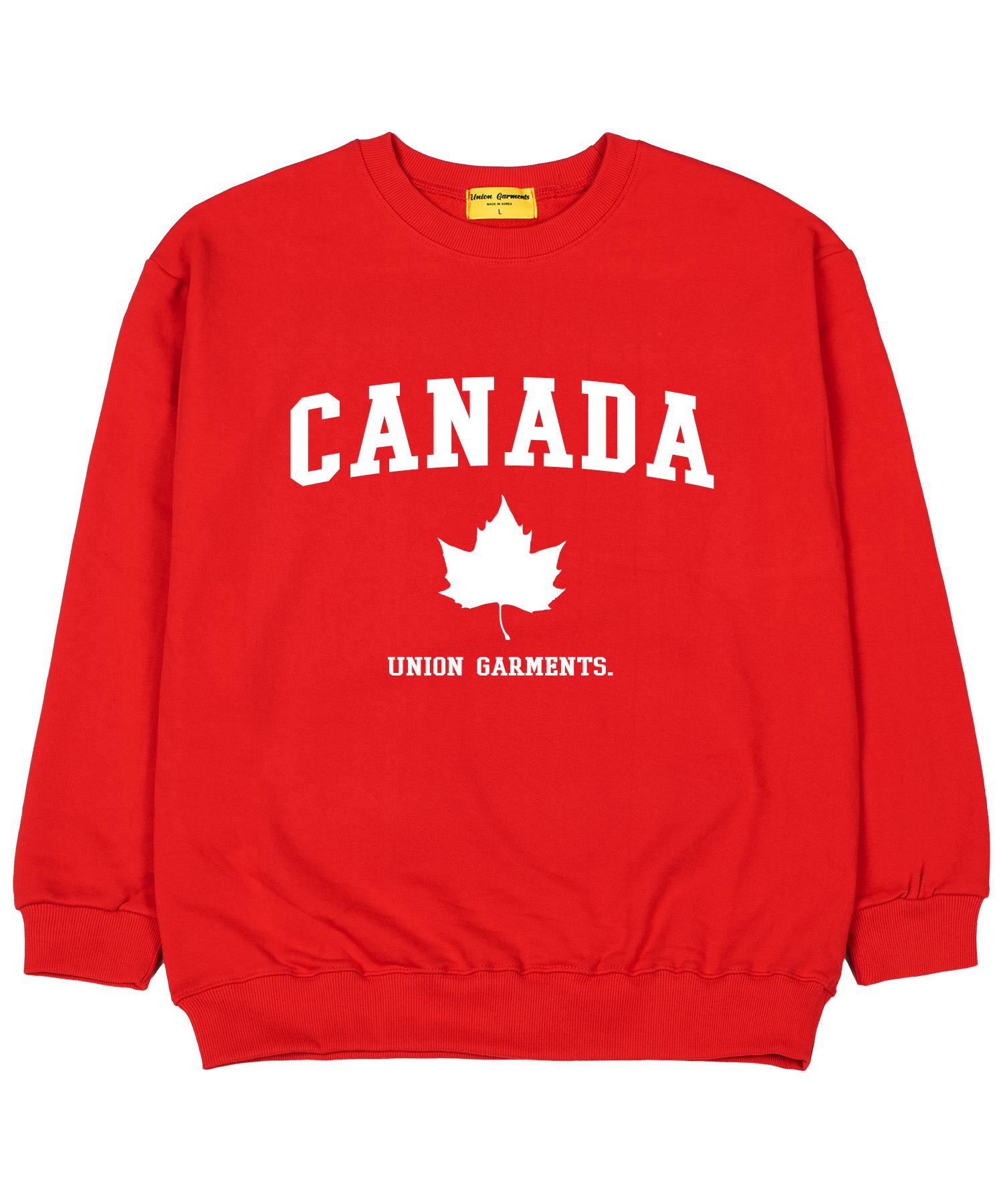 Union Garments Canada Свитшот оверсайз из французского терри Красный M