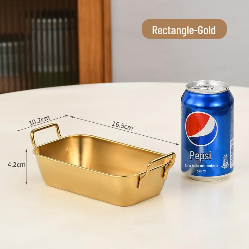

304 Stainless Steel Square Deep Snack Basket Plate
