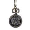 (Projector)Vintage Round Dial Quartz Small Pocket Watch Classical Roman Scale Pocket Watch