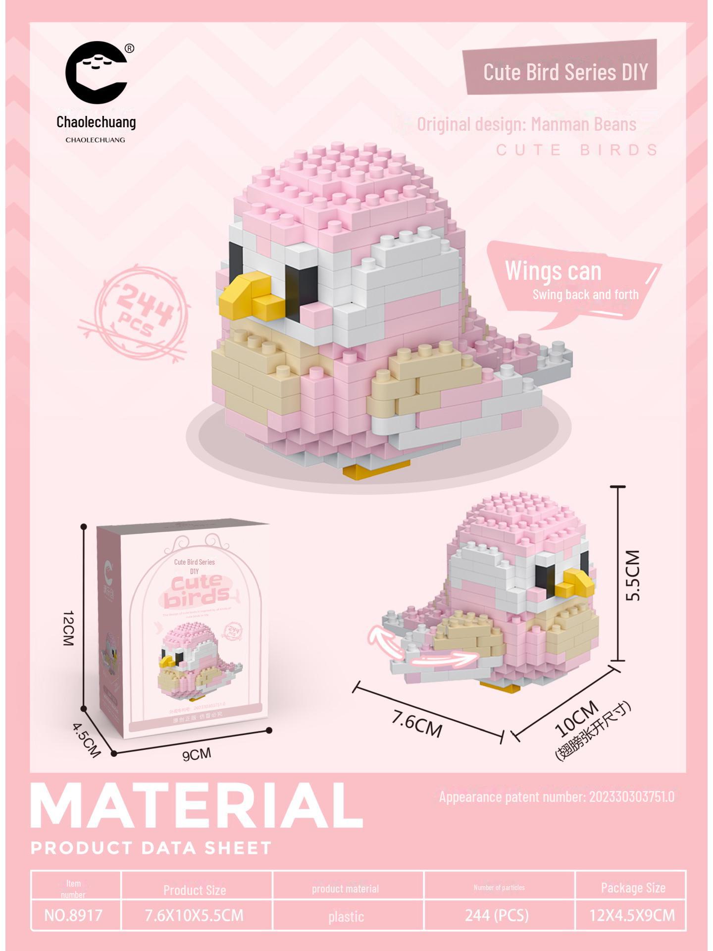 

Сумісна навчальна іграшка Lego Creative Bird Girl. Cockatiel Parrot